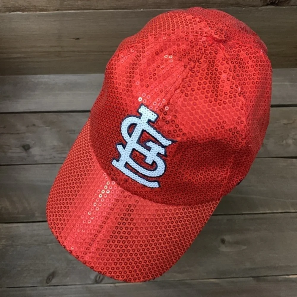 St. Louis Cardinals 47 Brand LIMITED EDITION BLING SEQUIN SPARKLE HAT MLB